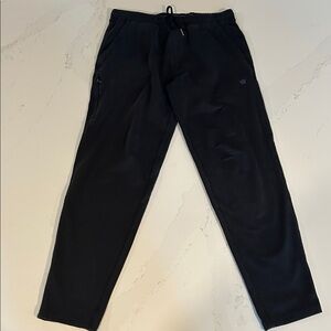 Mack Weldon Black Athletic Sweatpants Comfy Pull on Pockets Logo Pants Size M